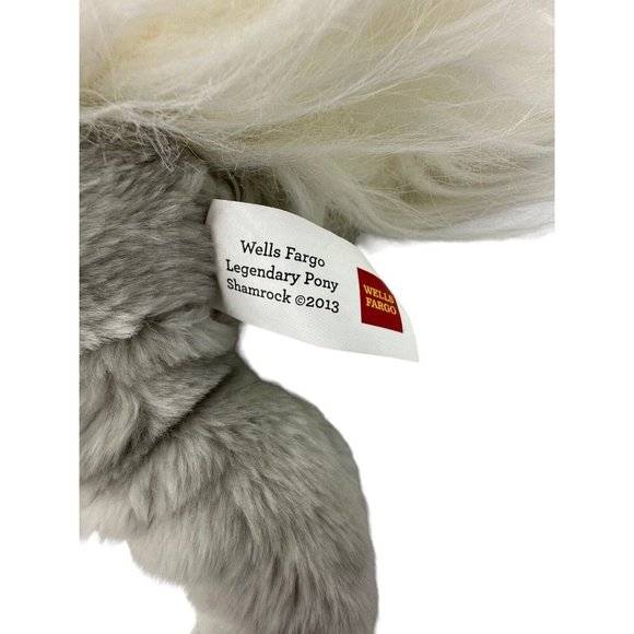 Wells Fargo Shamrock Horse Stuffed Animal Gray Pony Tournament Of Roses 2013 - Picture 5 of 6